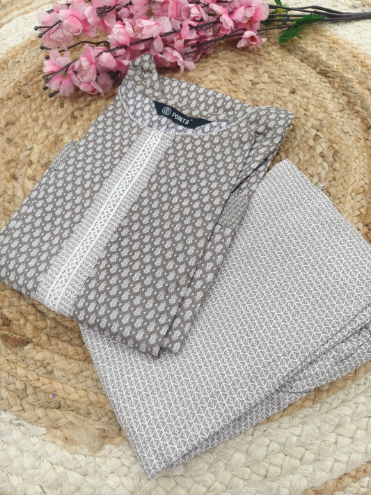 Grey dress Top & Bottom (L)