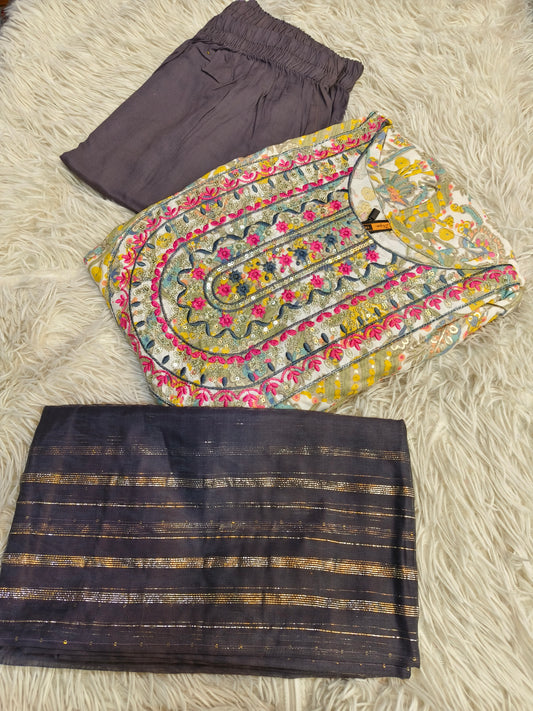 Multi colour Elegant Aline designer suits