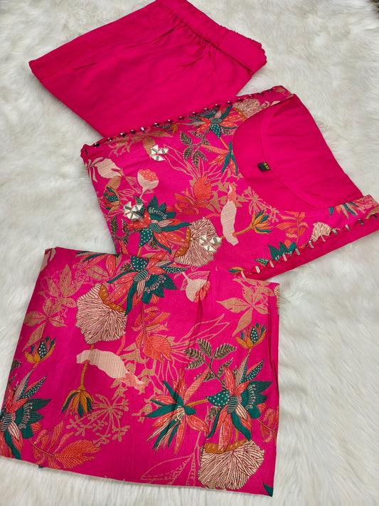 Pink designer salwar suit