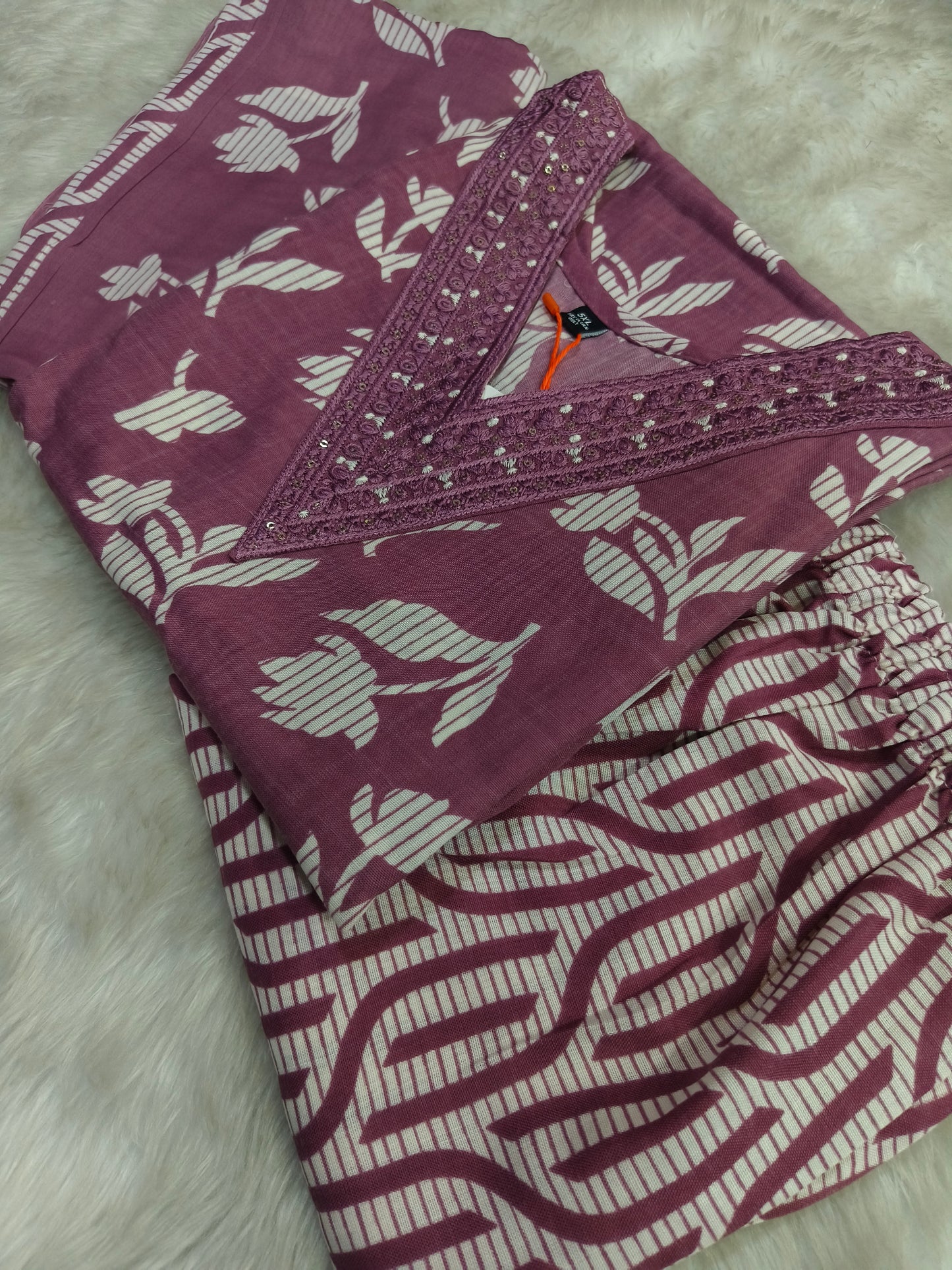 Light pink Cotton sets with duppata