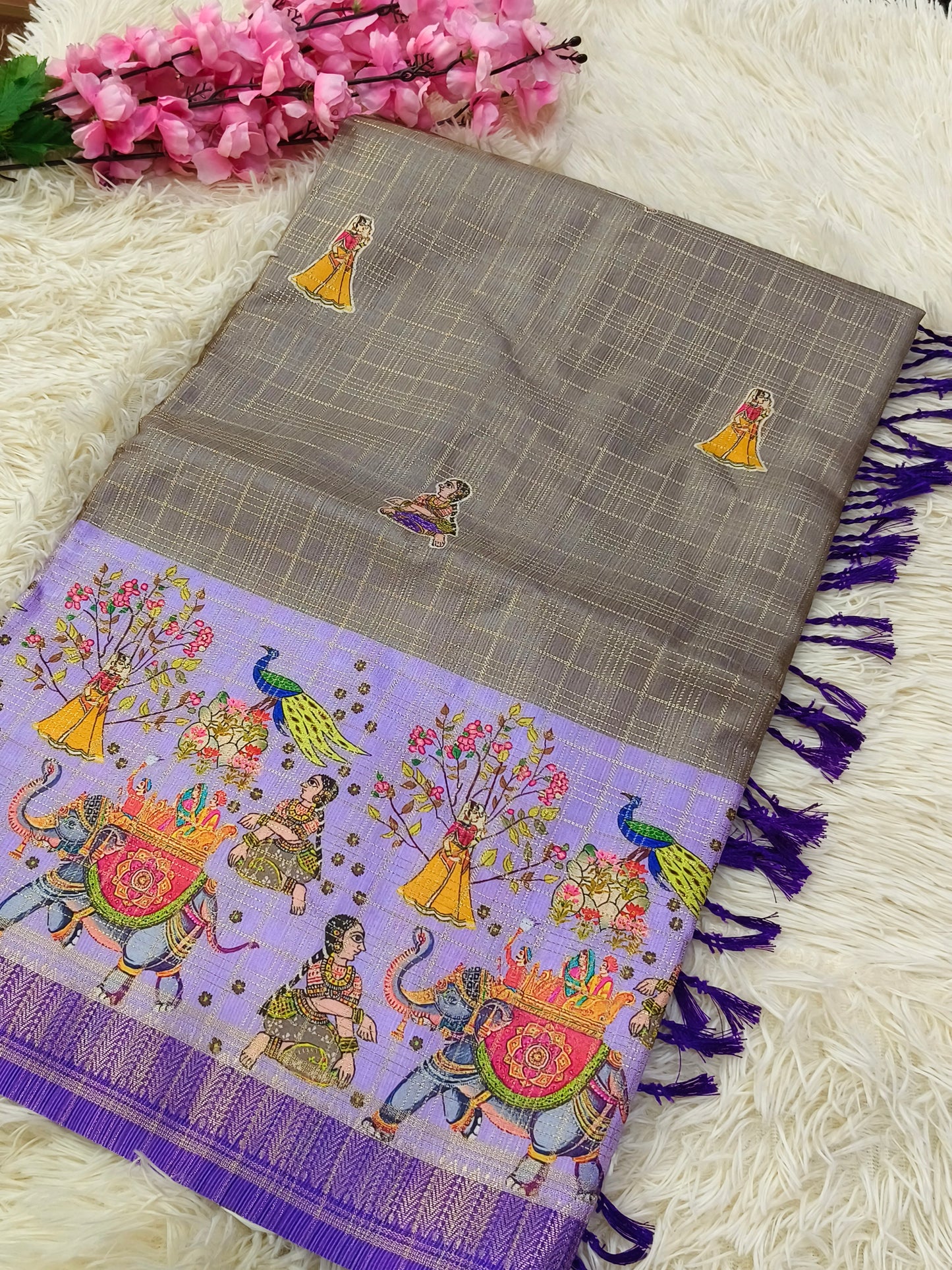 Trading Kota silk saree