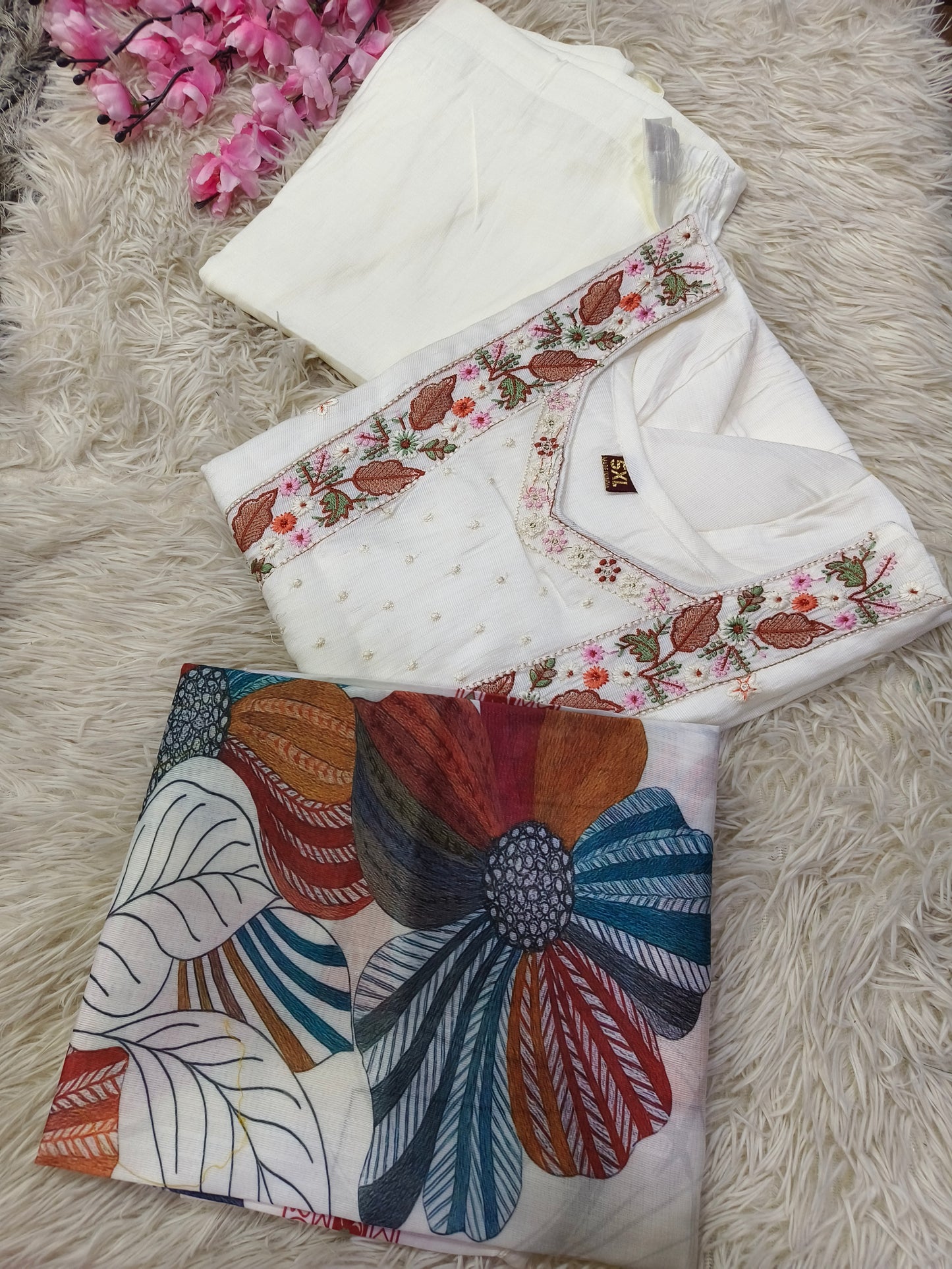 White Elegant Aline designer suits