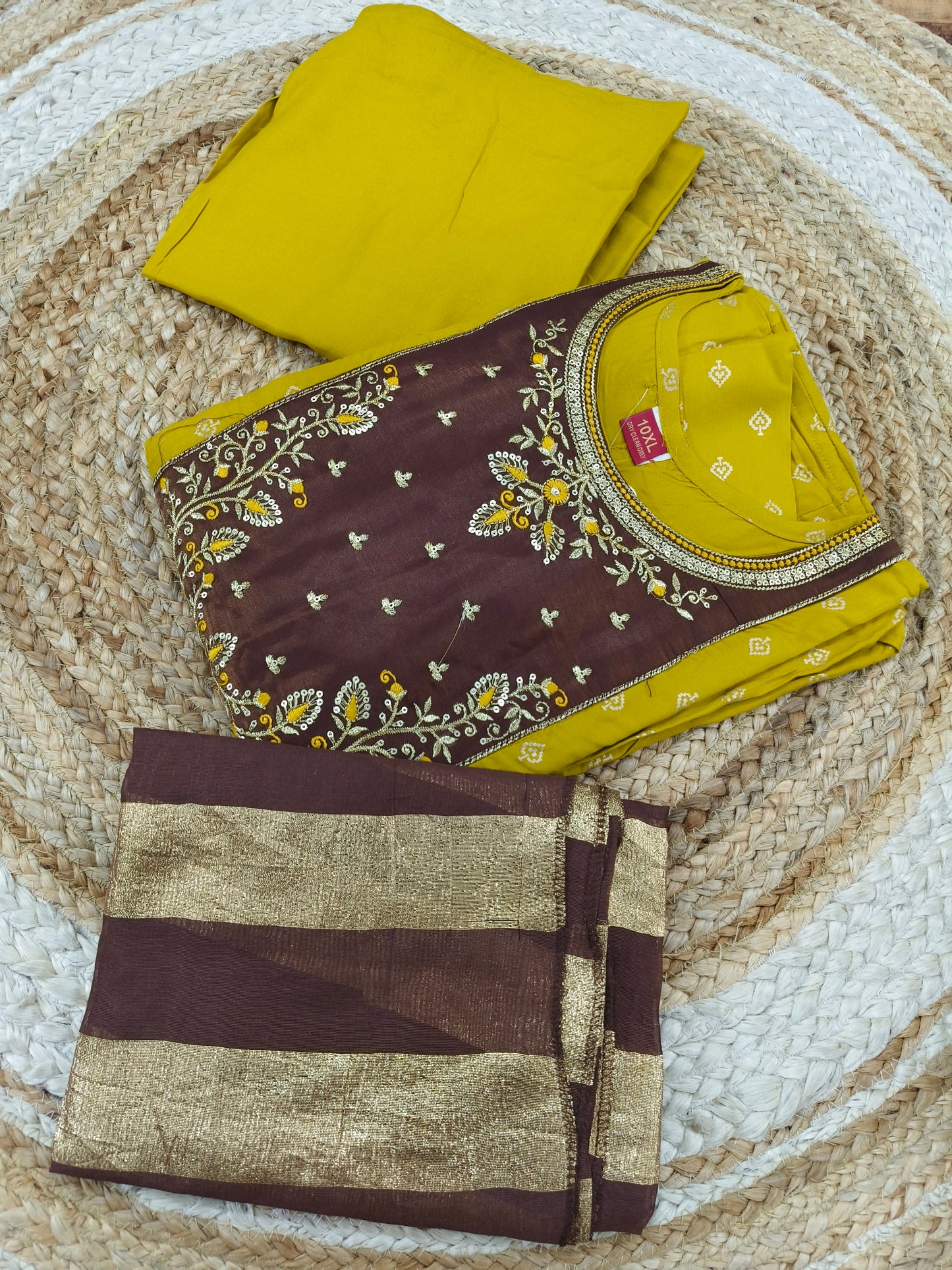 Yellow Plus size salwar suites