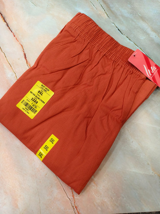 Orange lycra strechable pants