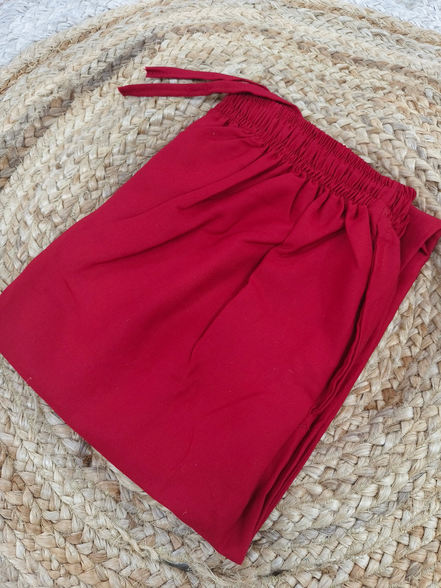 Red Rayon plazo pant
