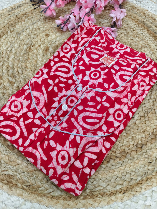 Pink pure cotton Nighty