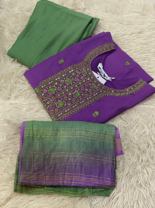 Lavender With Green Eelgent designer suits