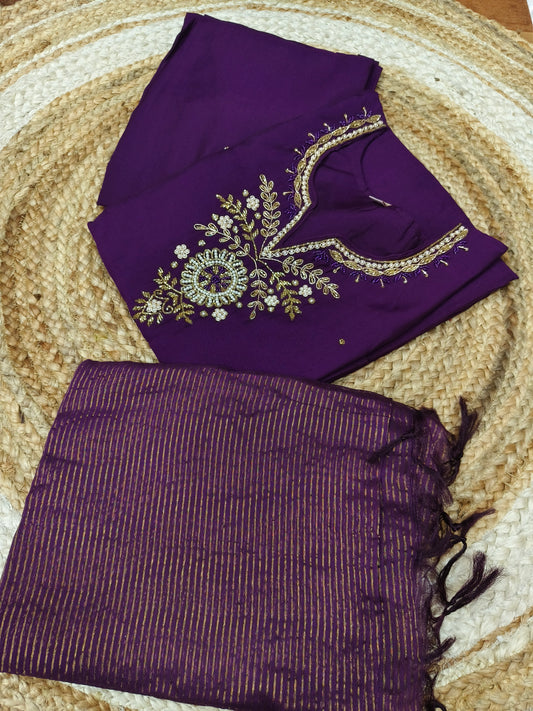 Purple Eelgent designer side cut suits