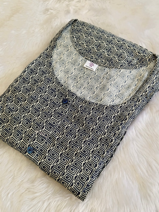 Blue short kurti