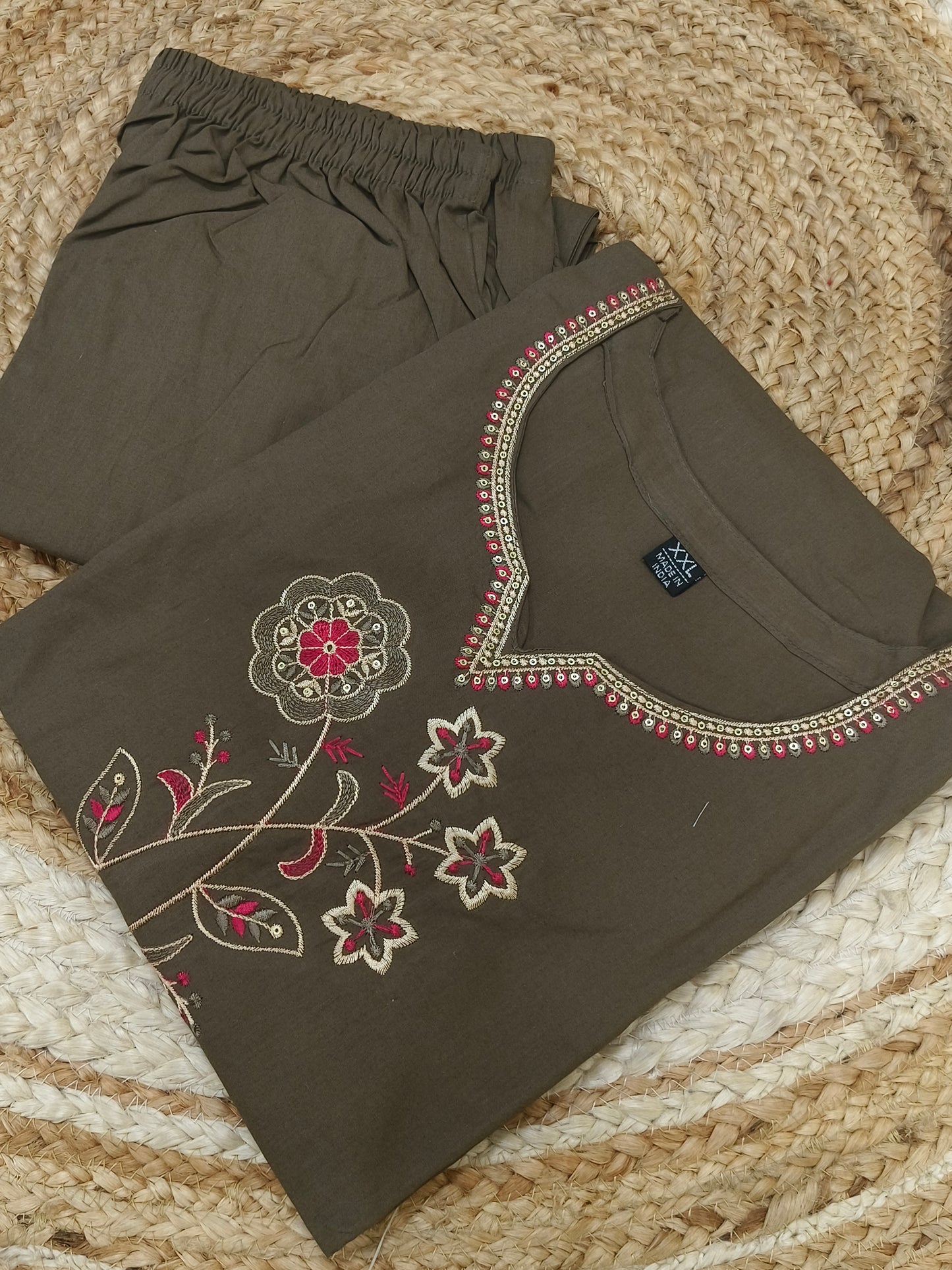 Light brown Orange cotton cord sets