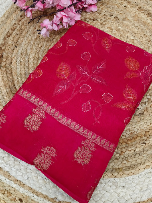 Pink  fancy Georgette saree
