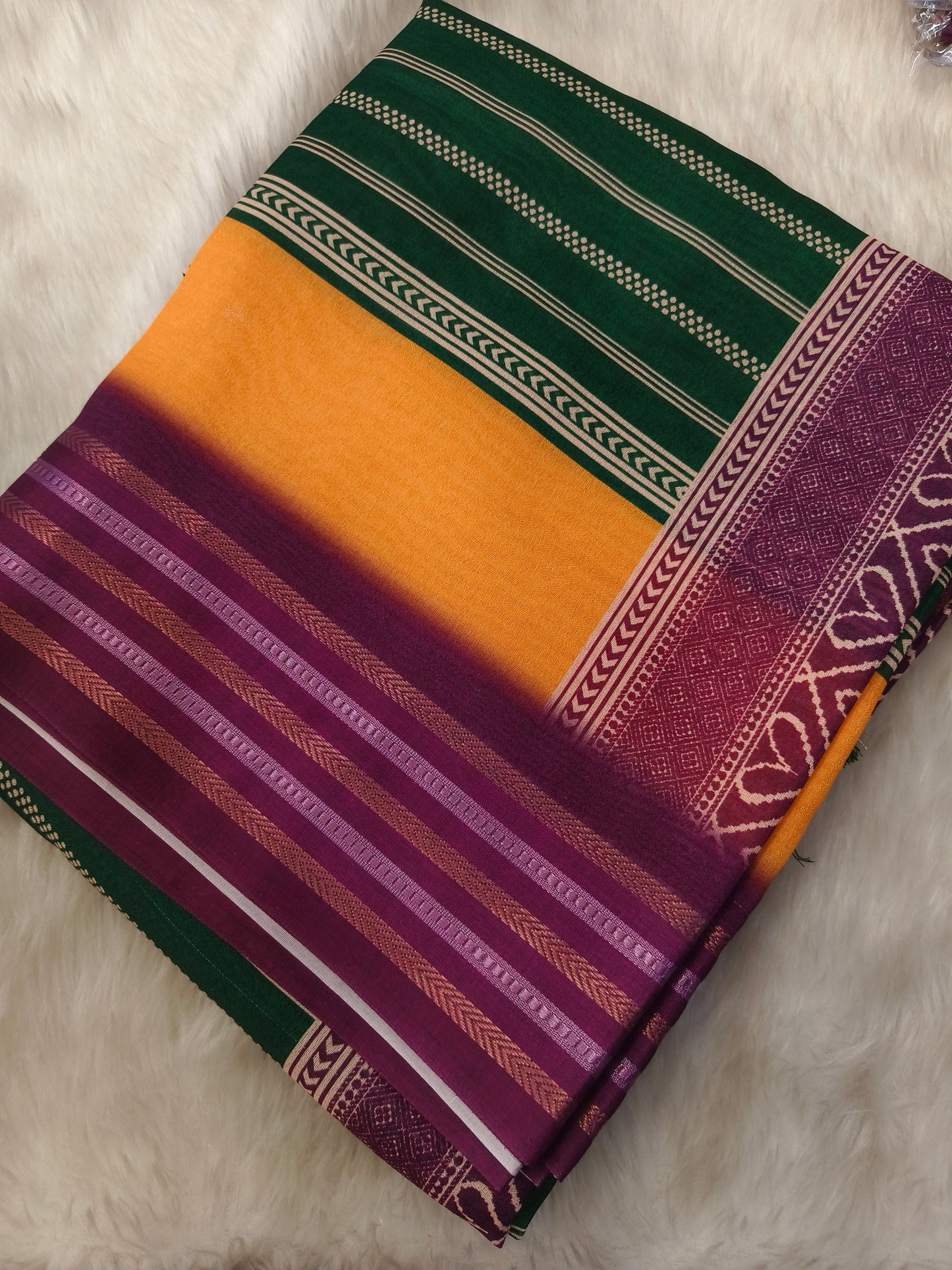 Green Georgette Saree