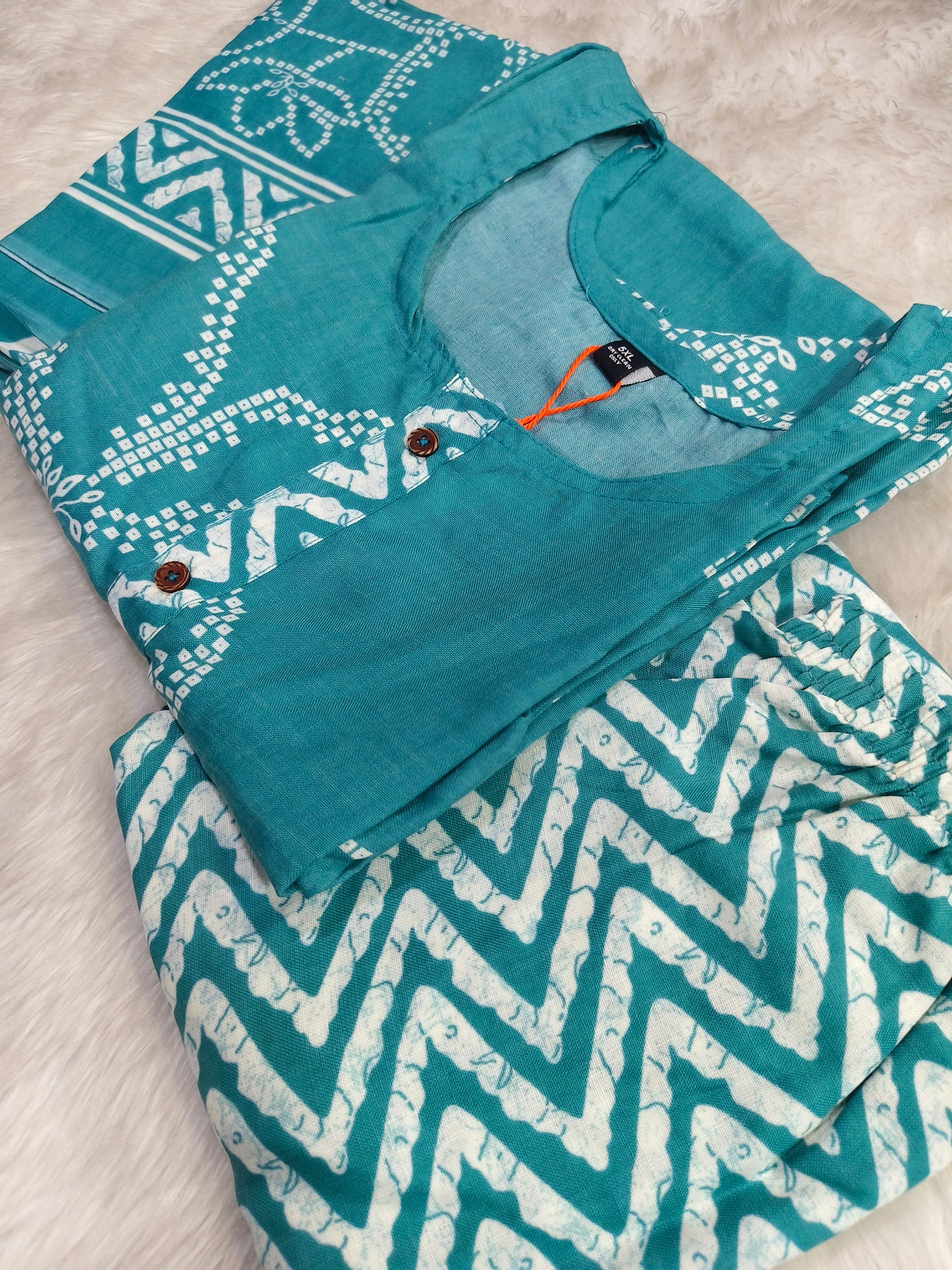Blue Cotton sets with duppata
