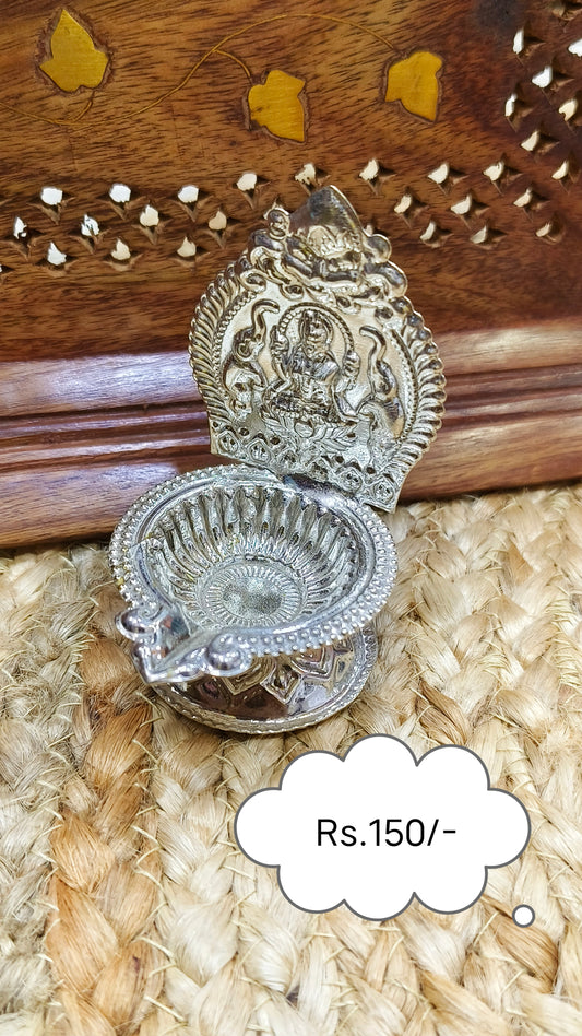 German silver Kamakshi Deepa- Small