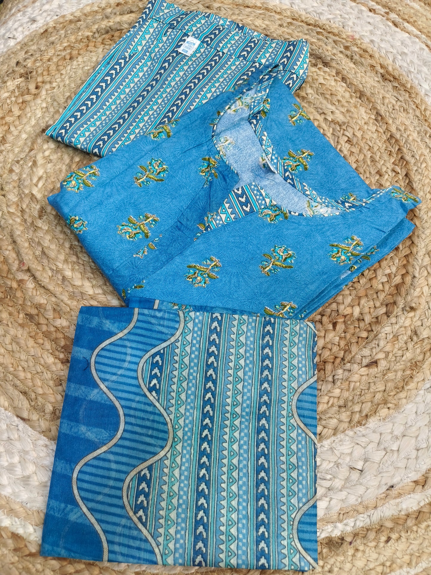 Blue pure cotton suits