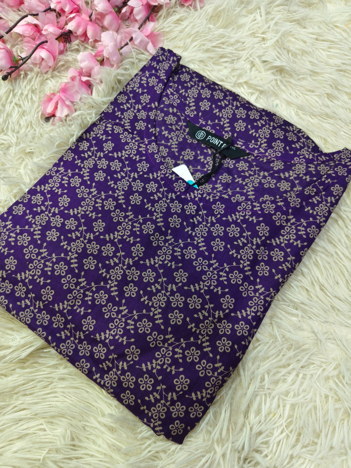Violet Pure cotton Nighty