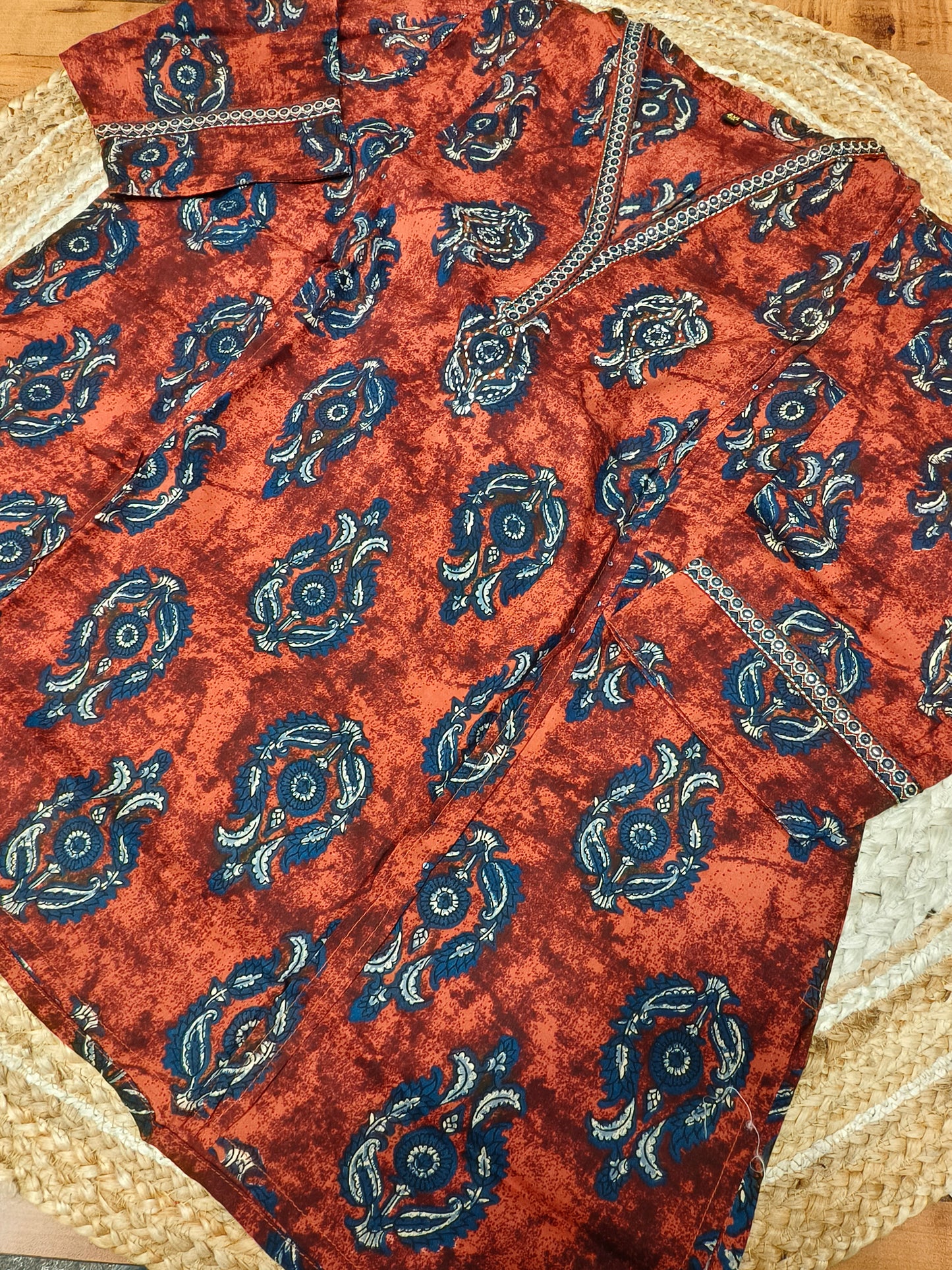 Maroon soft Royan short Kurtis