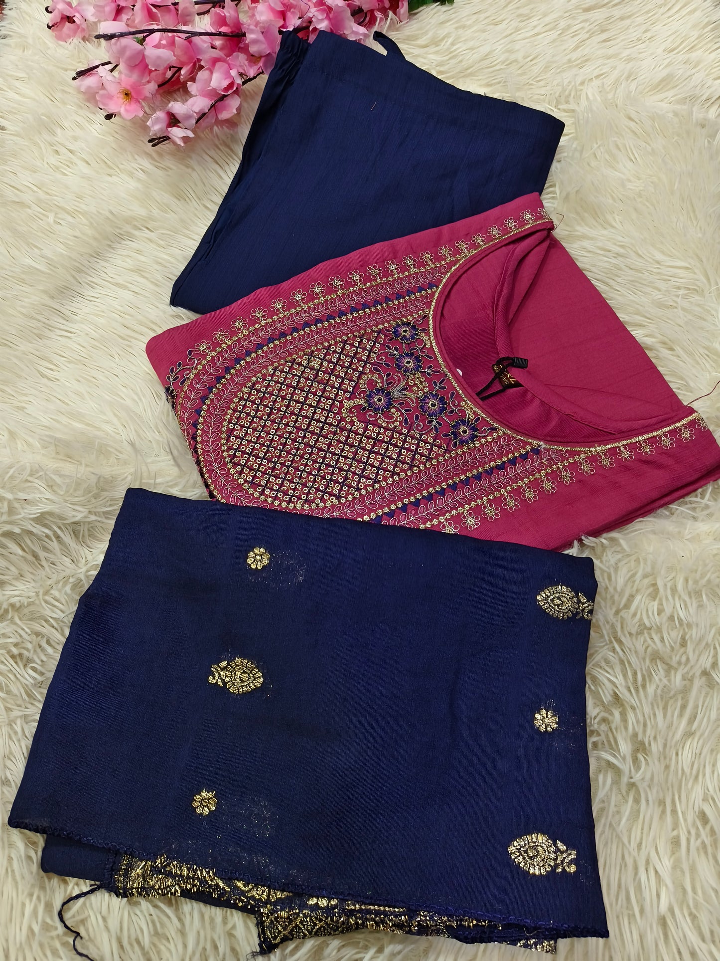 Navy With Pink Eelgent designer suits