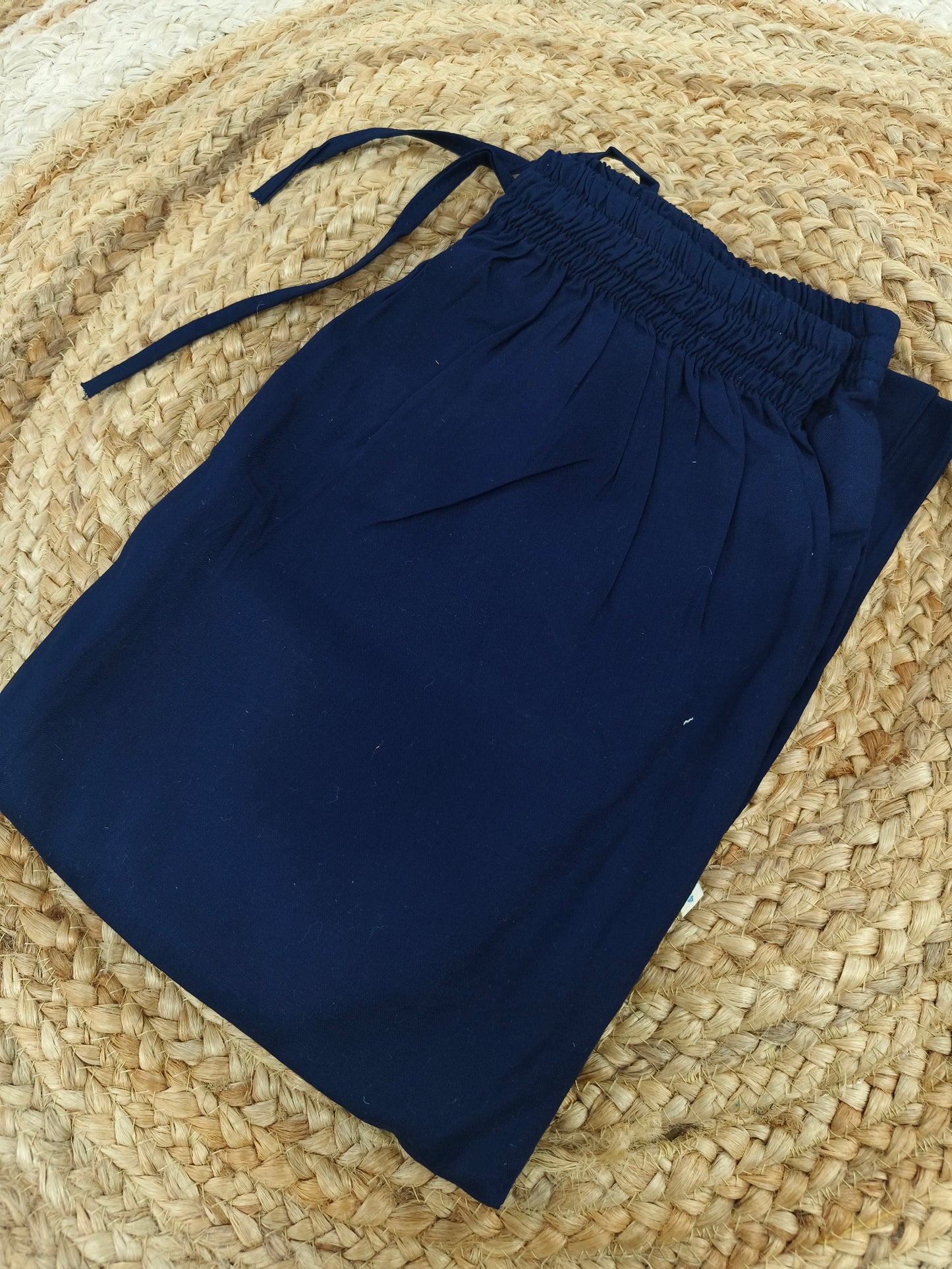 Navy blue Rayon plazo pant
