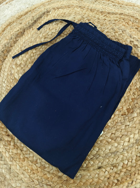 Navy blue Rayon plazo pant