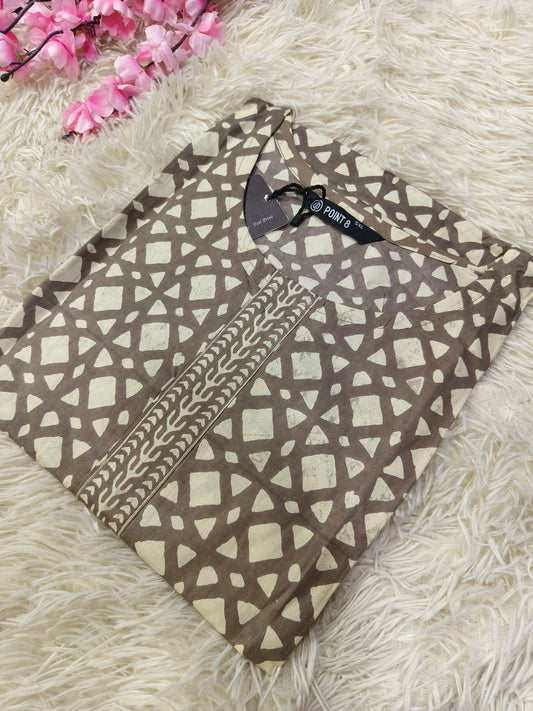 Light Grey Pure cotton Nighty