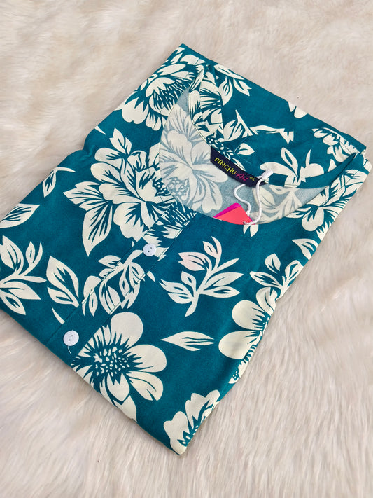 Sky blue Designer Rayon Kurti