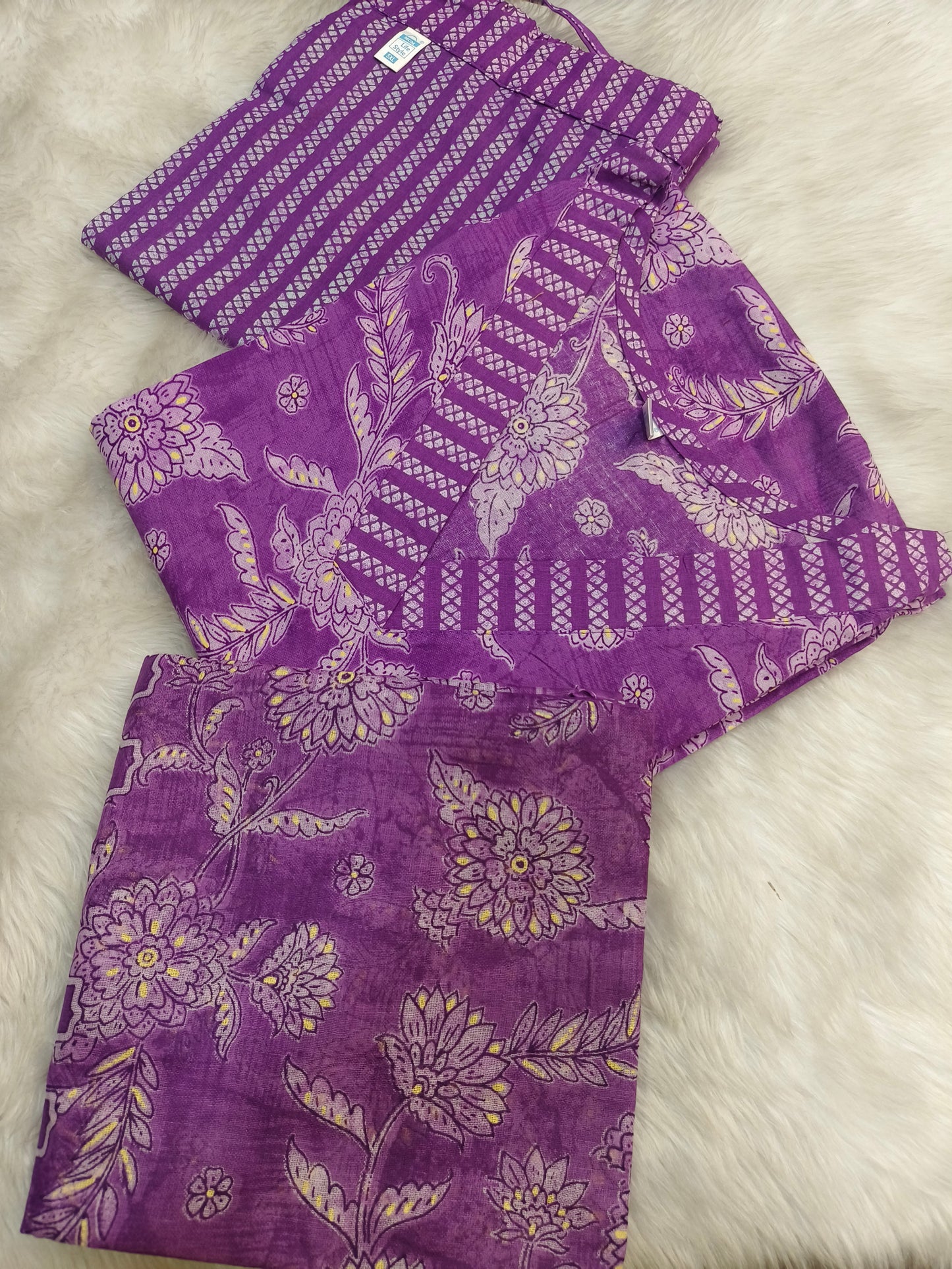 Purple pure cotton suits