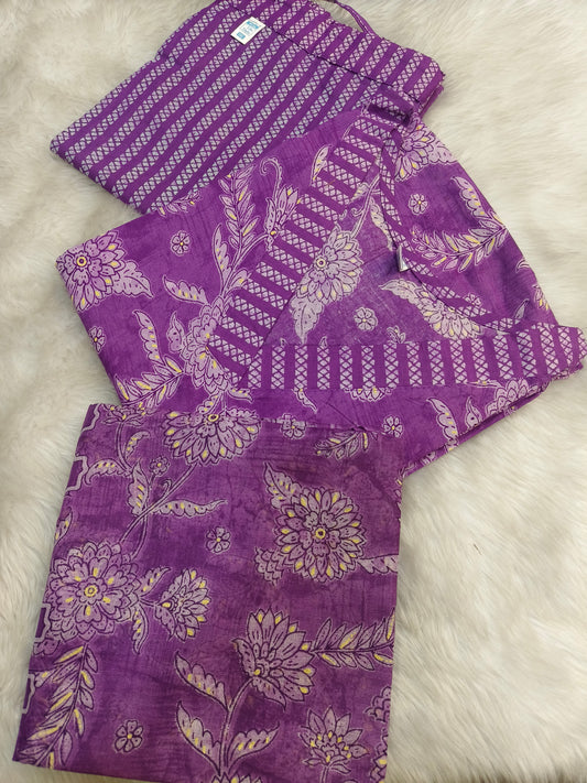 Purple pure cotton suits