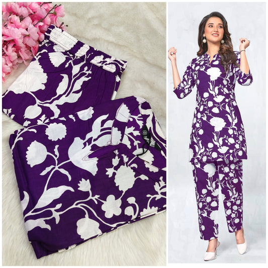 Purple Cotton Cord sets