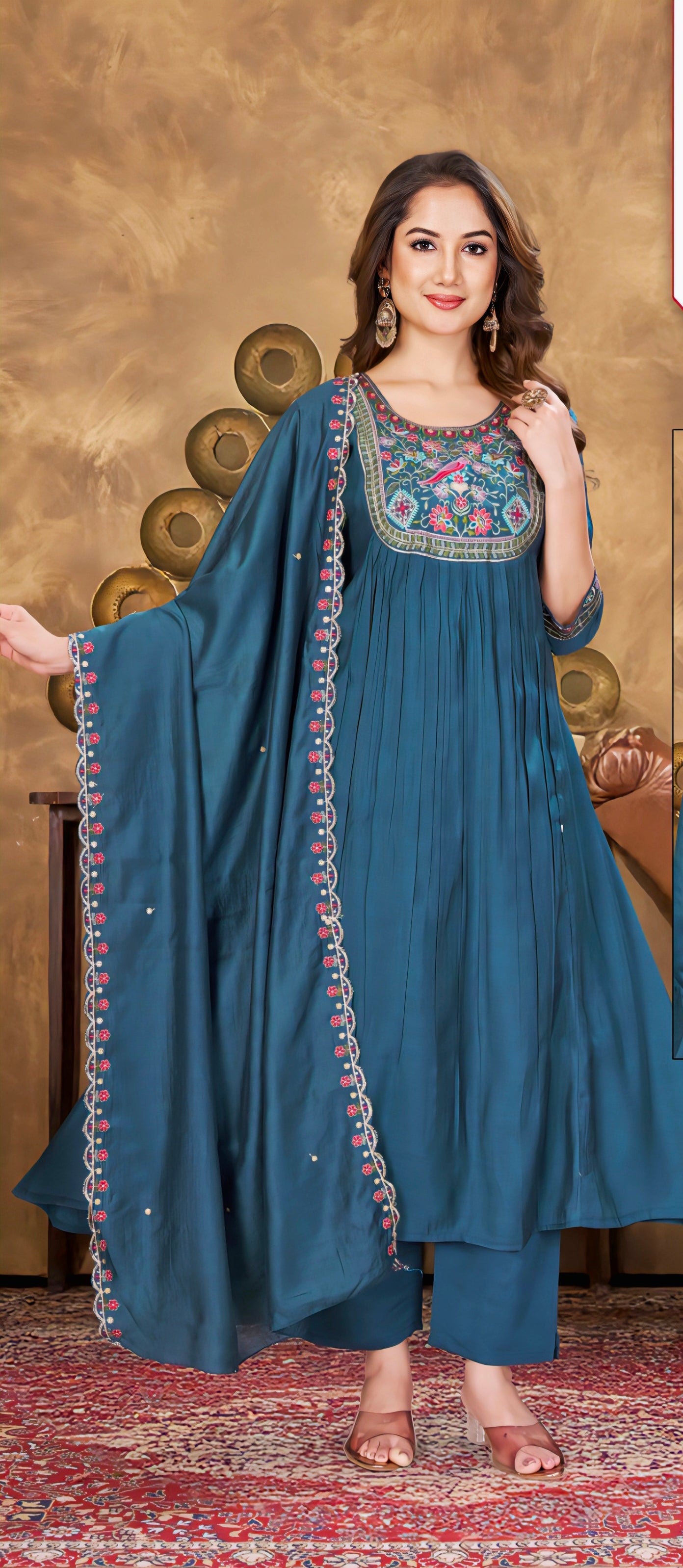 Peacock Blue Eelgent designer suits