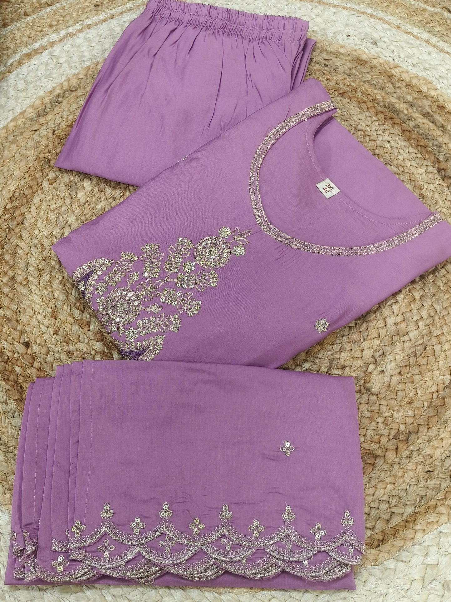 Lavender designer salwar suits