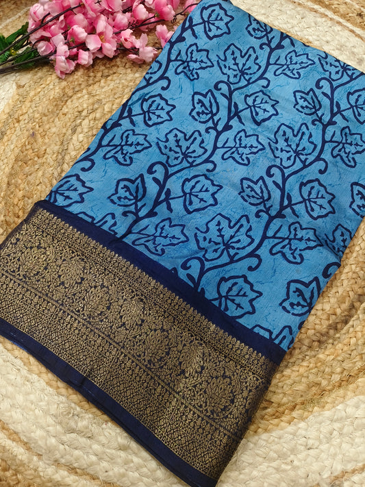 Blue Binny silk saree