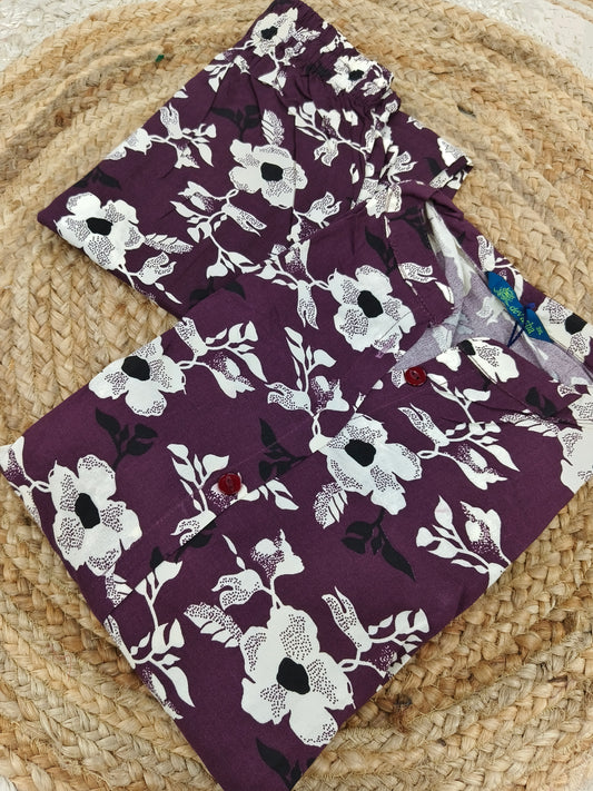Wine rayon cord set