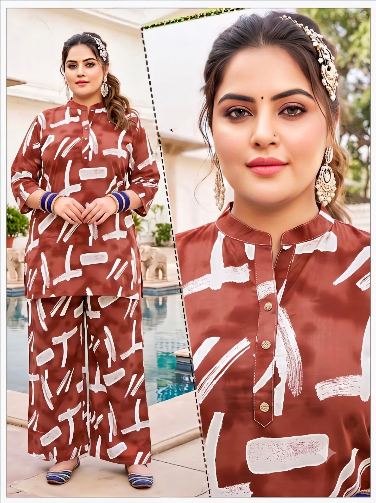 Rustic Premium Printed Co-Ord Set