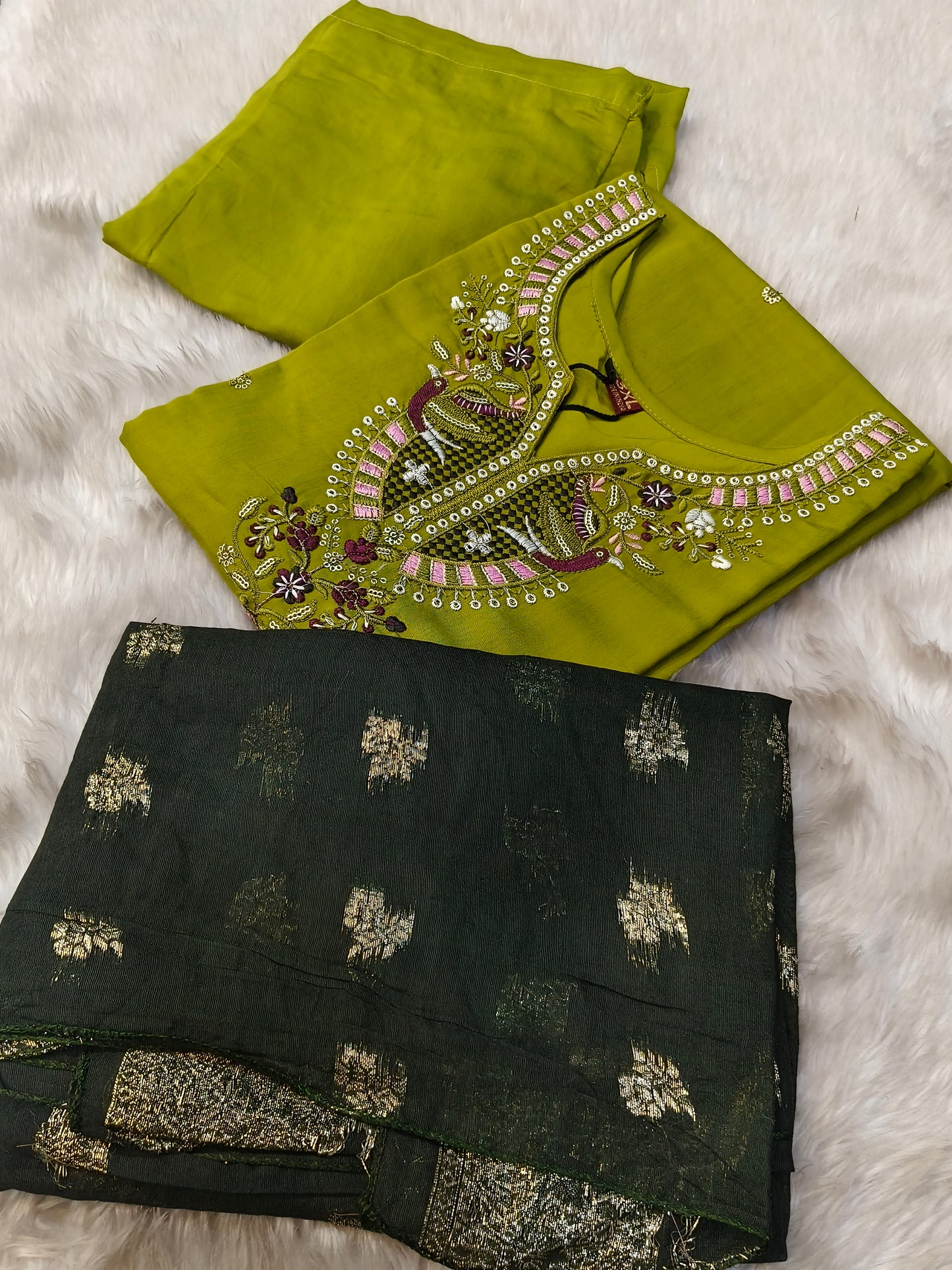 Green  Elegant designer suit