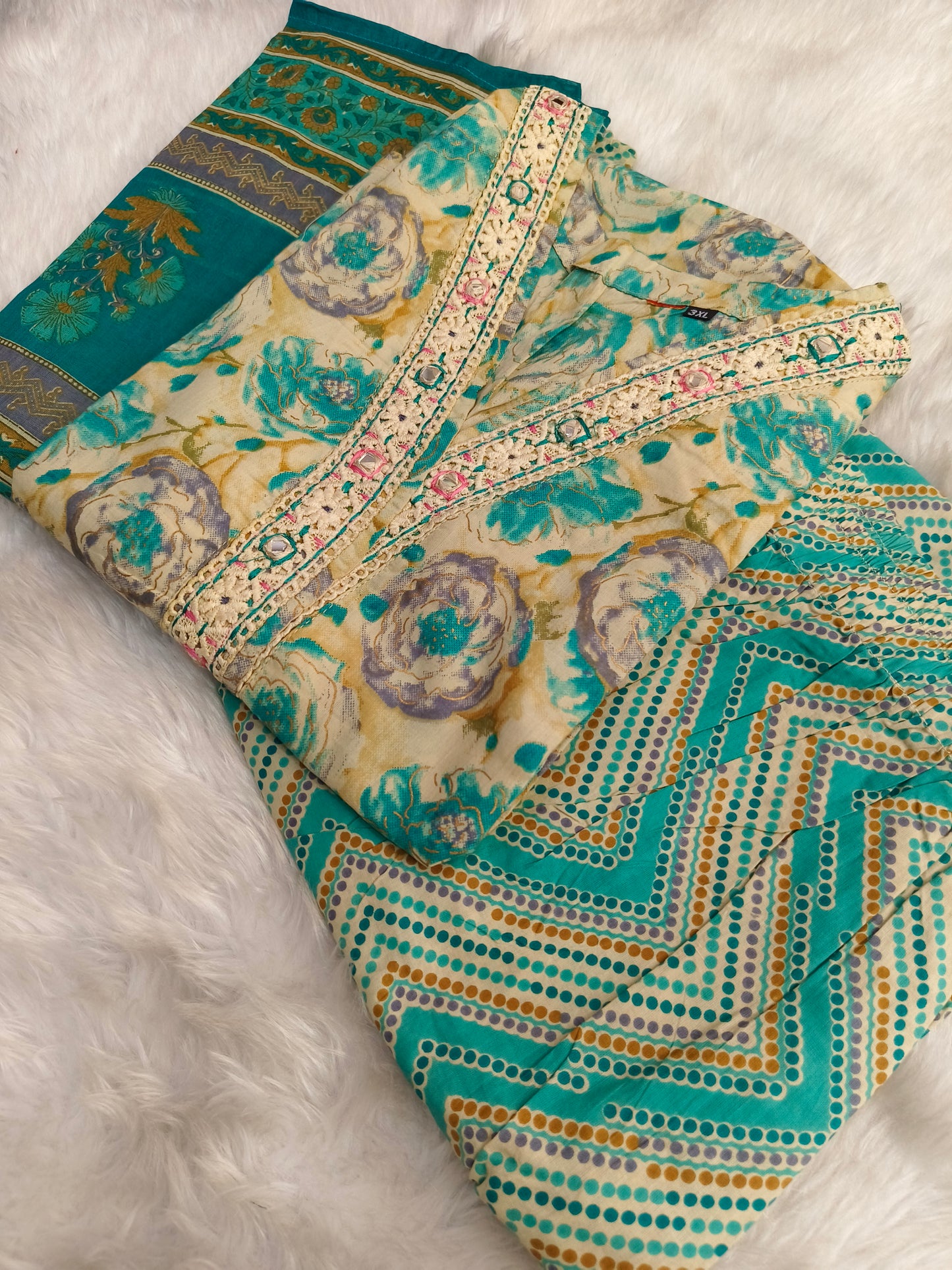 Green  pure cotton sets