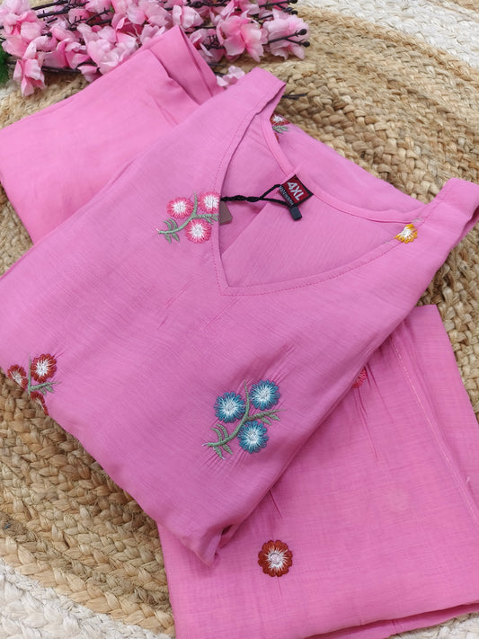 Baby Pink Elegant designer Aline suit