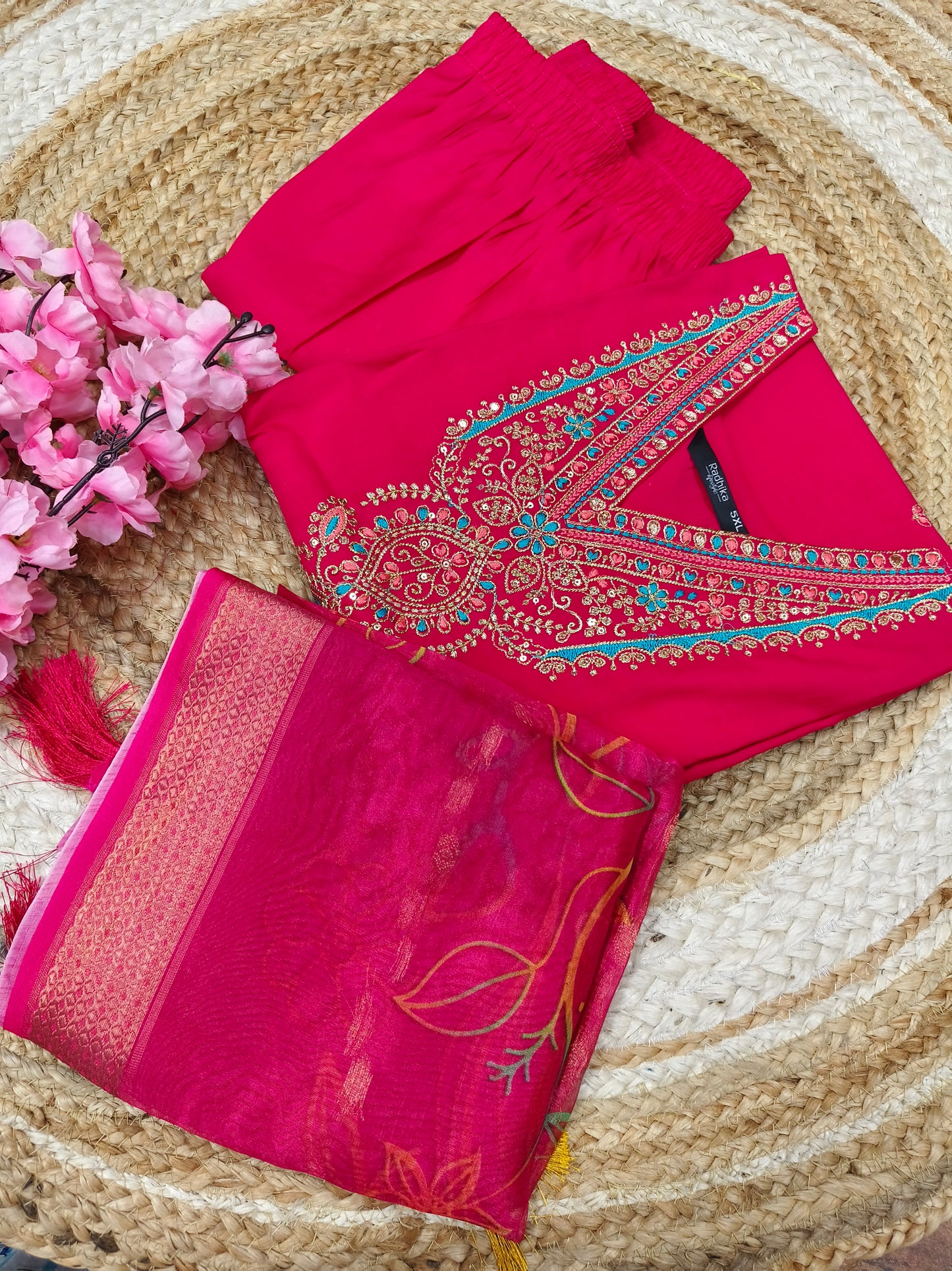 Rani Pink designer suit
