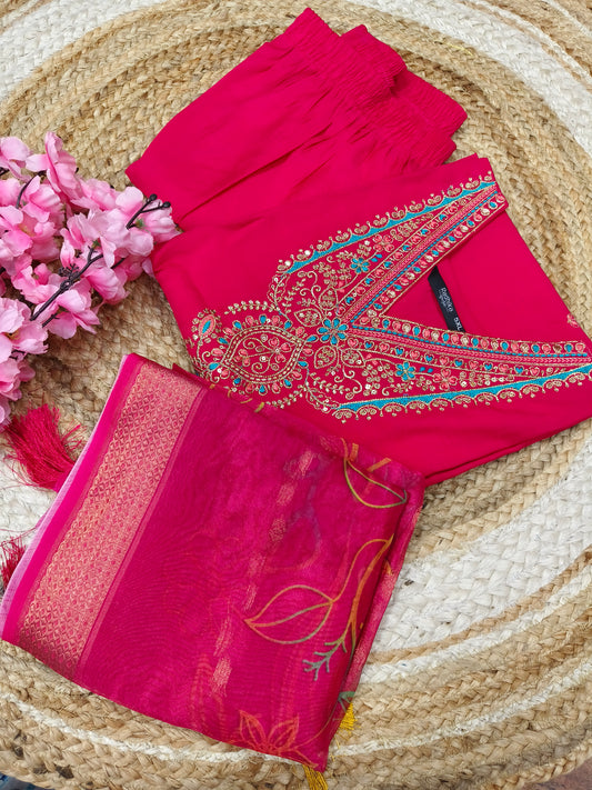 Rani Pink designer suit