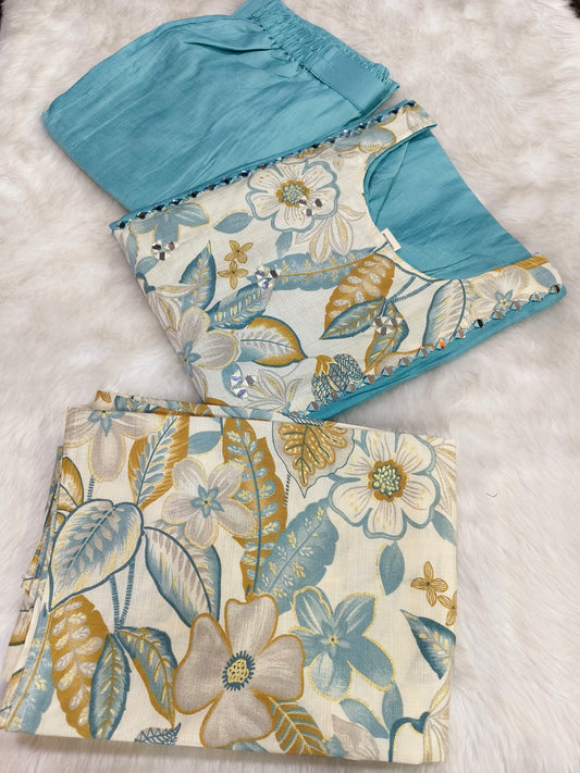 Blue designer salwar suit