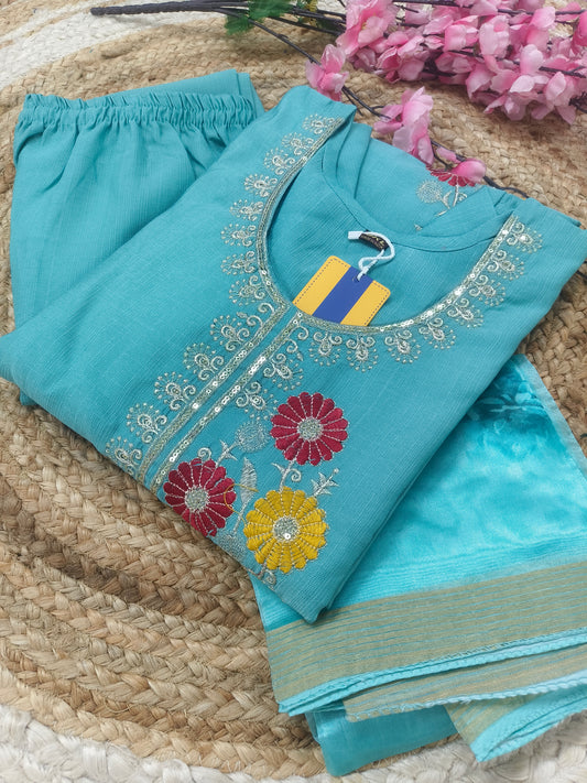Blue  Elegant designer suit