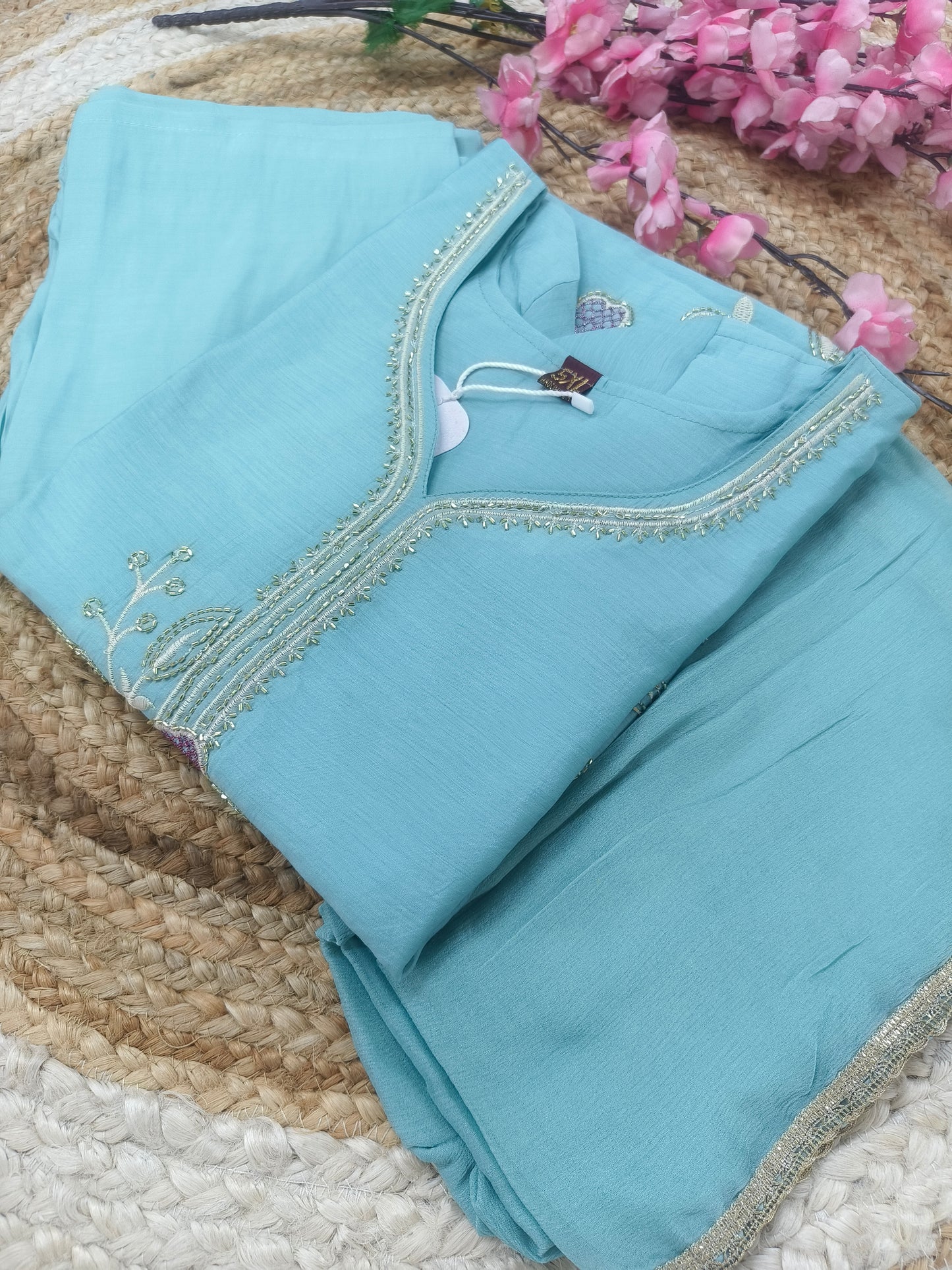 Light blue Elegant designer suit