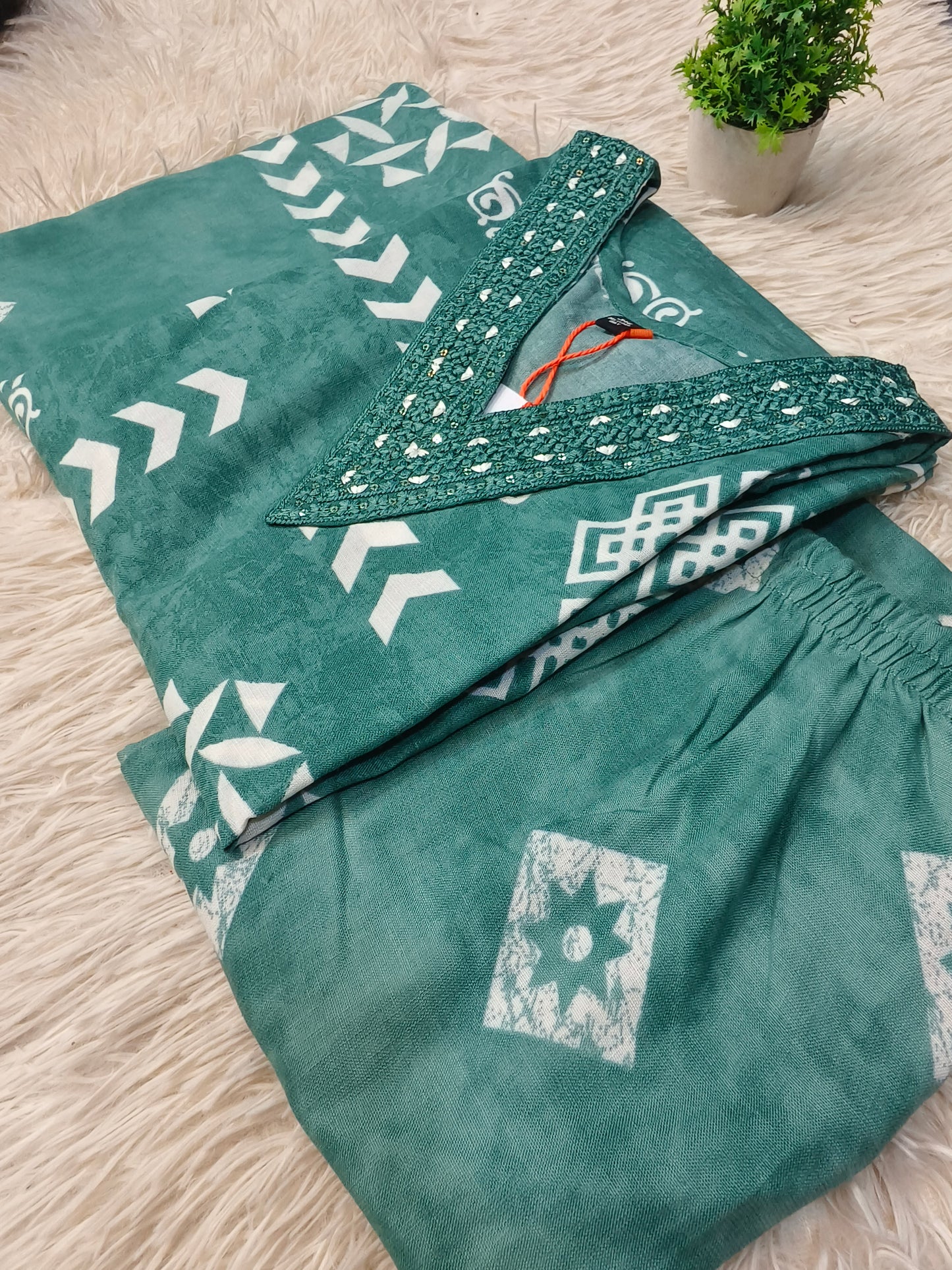 Blue Cotton sets with duppata