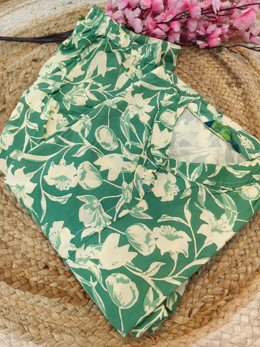 Light blue Elegant Rayon cord set
