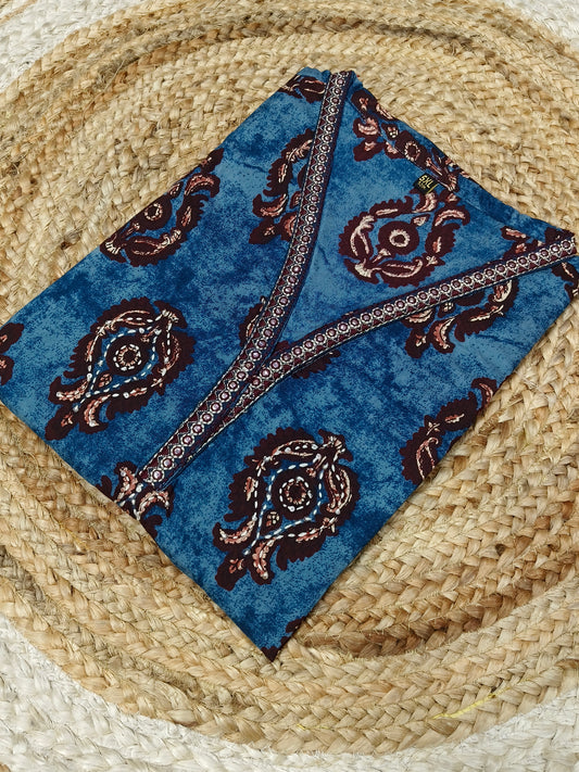 Blue soft Royan short Kurtis