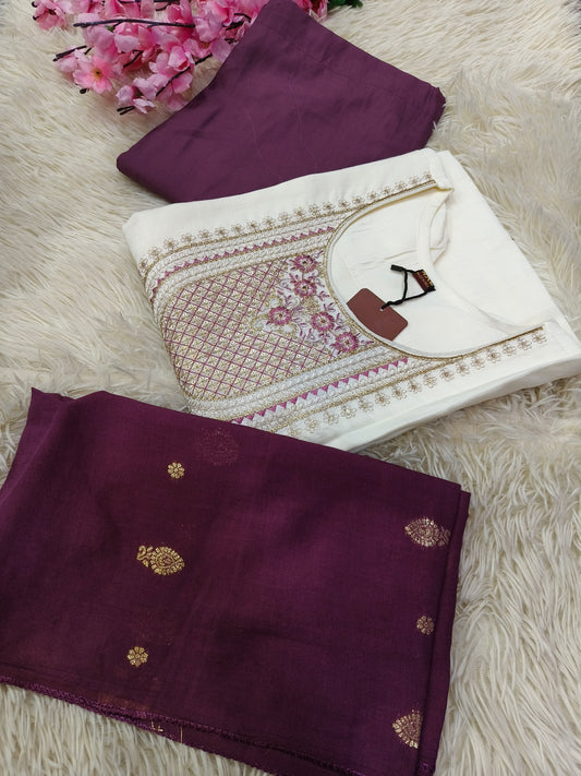 White With wine Eelgent designer suits