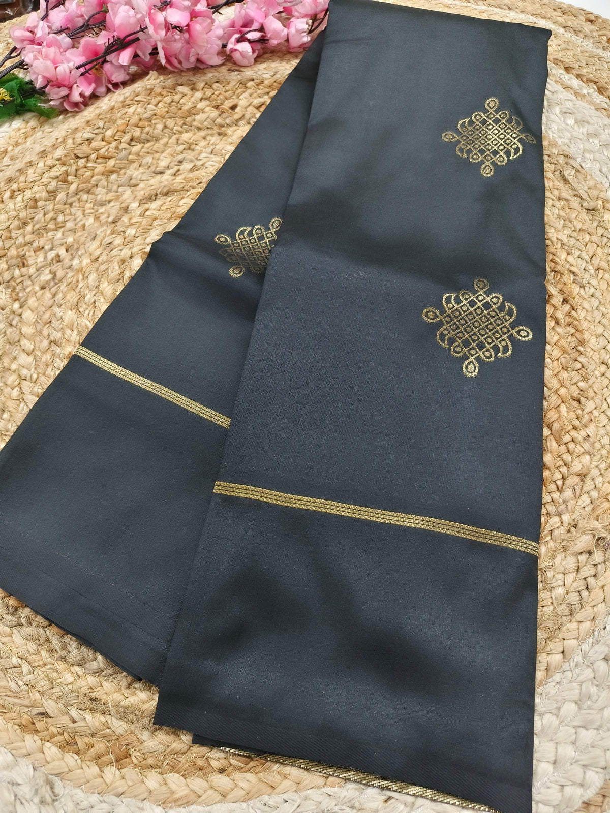 Black Elegant soft silk saree