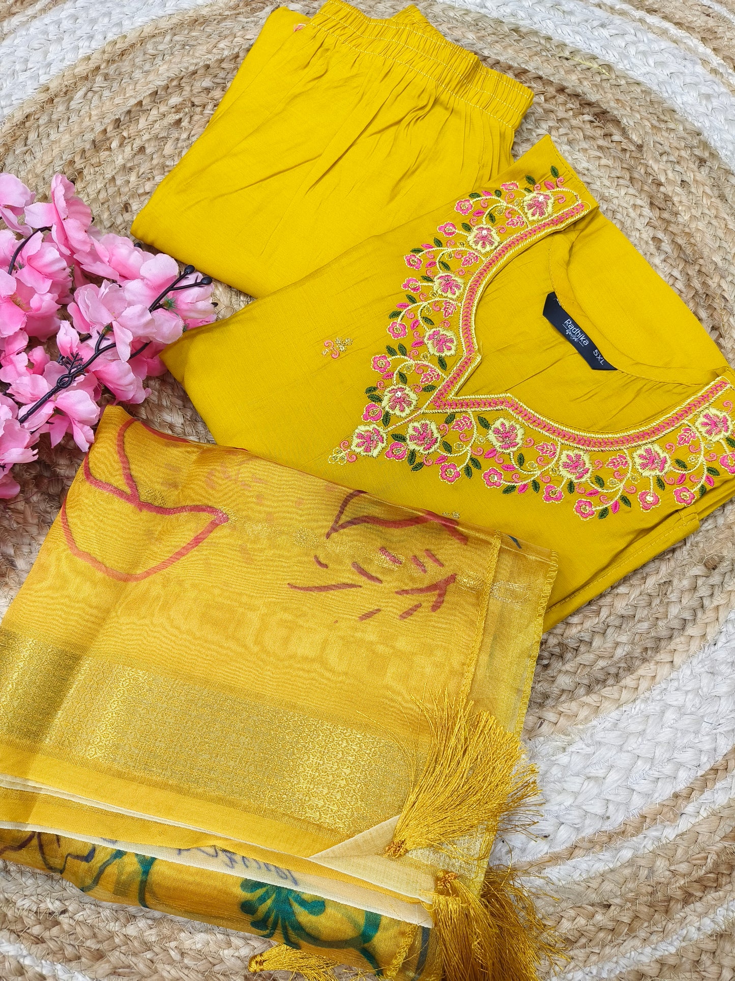Yellow designer suit