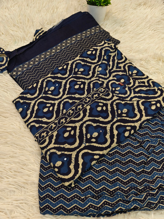 Indigo purecotton suits