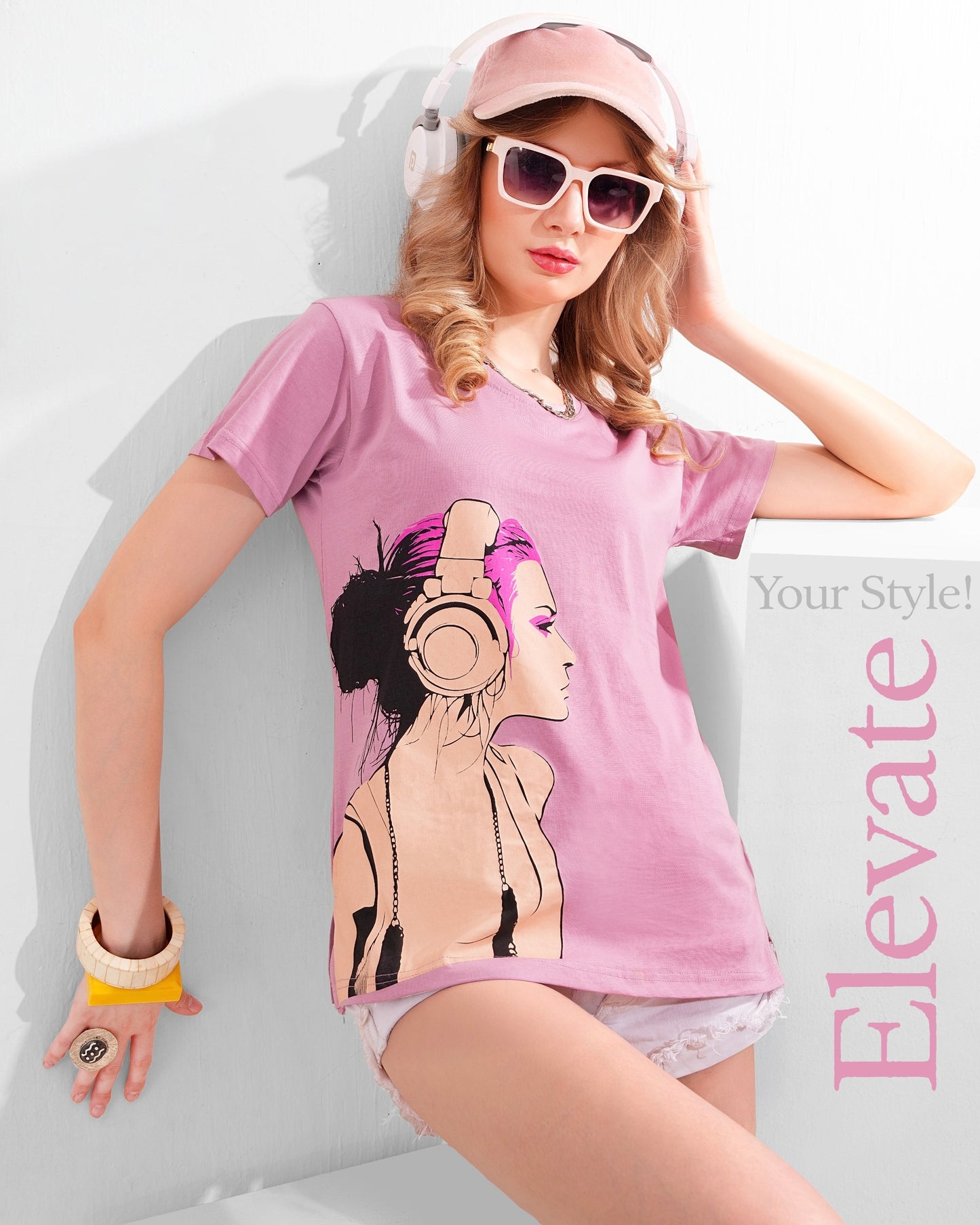 Light Pink cotton T-shirt